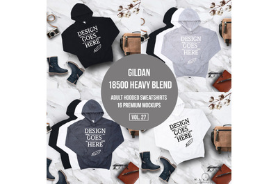 Hoodie Mock-up/Sweat Shirt Download/ Gildan 18500 Blanks/ Gildan Mocku