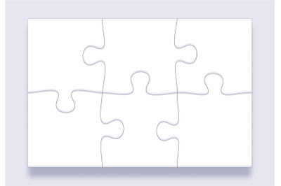 Jigsaw tiles. Puzzles grid, jigsaws details and connected puzzle piece