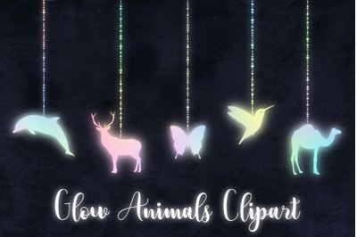 Glow Animals - Sparkling Clipart