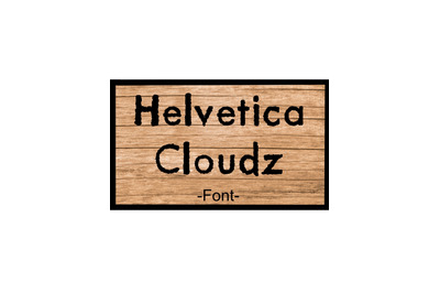 Helvetica Clouds Font Bold