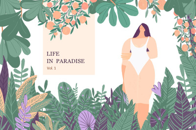 Life in Paradise graphic set