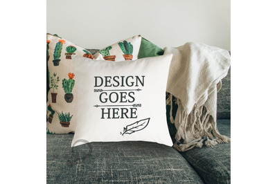 Pillow Mockup&2F; Styled Pillow Photo&2F; Pillow Design&2F; Product Mockups&2F; In