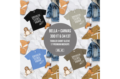 Toddler Shirts Mock-up/ Toddler Tee Mock-ups/ Bella Canvas 3001T/ Bell