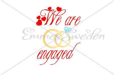We are engaged svg