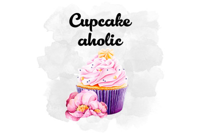 Cupcake Watercolor Design