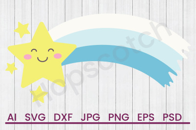 Shooting Star - SVG File, DXF File