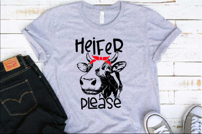 Heifer Please svg file Cow svg Bandana Heifer SVG Bandana 1381s