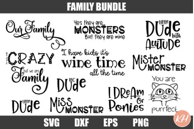 Download Free Bundle Family cut files SVG, PNG, EPS DXF File