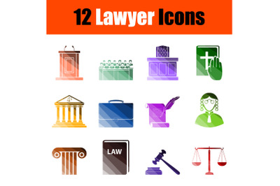 Lawyer Icon Set