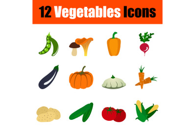 Set of Vegetables Icons