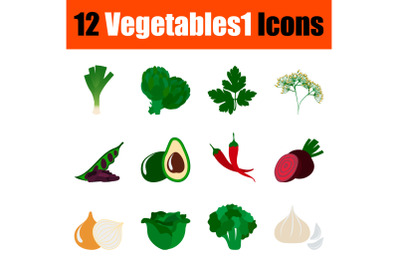 Set of Vegetables Icons