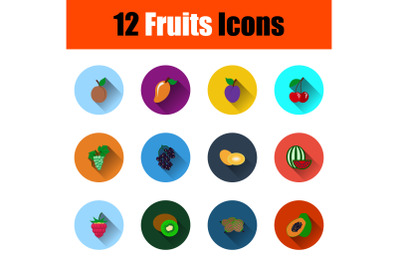 Set Of Fruits Icons