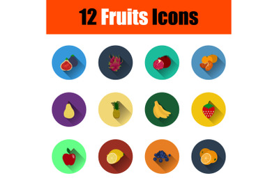 Set Of Fruits Icons