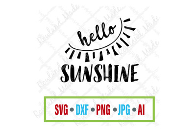 Hello Sunshine SVG Summer svg