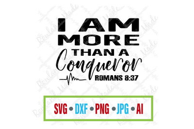 I am more than a Conqueror SVG workout SVG