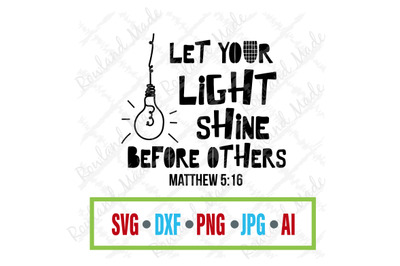 Let your light shine SVG