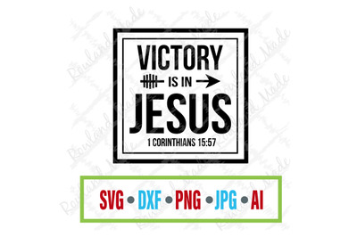 Victory in Jesus SVG Bible SVG