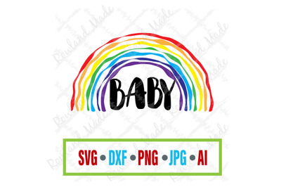 Rainbow Baby SVG Onesie SVG