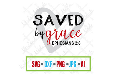 Saved by grace SVG Bible SVG