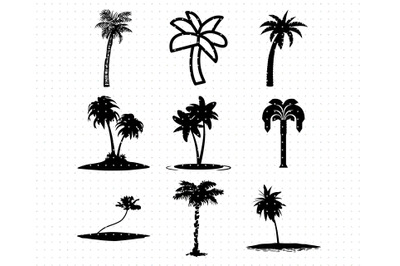 palm tree svg bundle, palm tree svg cut file