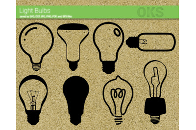 light bulb svg bundle vector for cricut