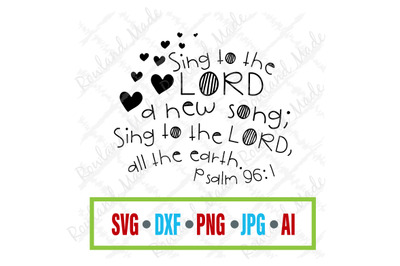 Sing to Lord a New Song SVG Bible sVG