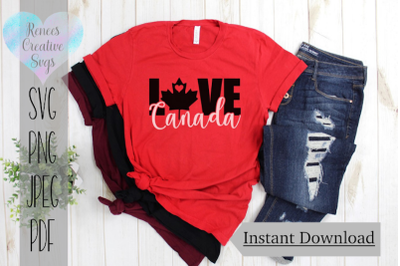 Canada Love | State SVG | SVG Cutting File