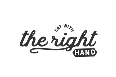 eat with the right hand