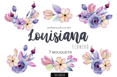 Louisiana flowers. 7 bouquets.