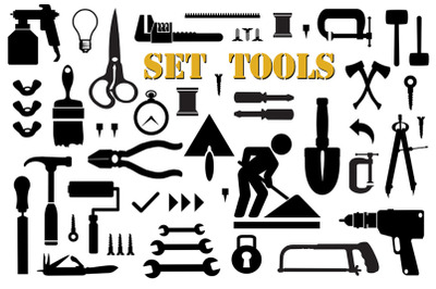 Set of retro building tools