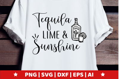 Tequila Lime and Sunshine SVG - drinking clipart - cinco de mayo