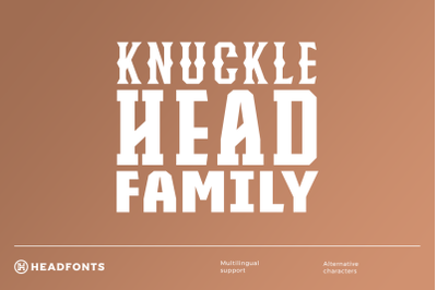 Knucklehead Font Family