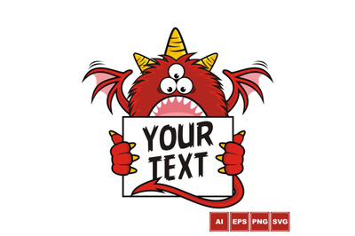 Red Monster - Text Box
