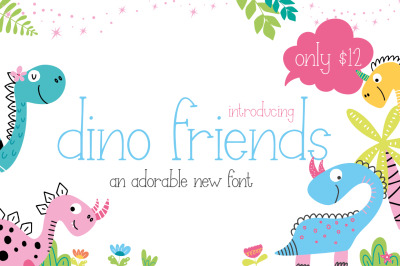 Dino Friends Font