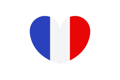 France flag with heart