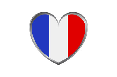 France flag with heart