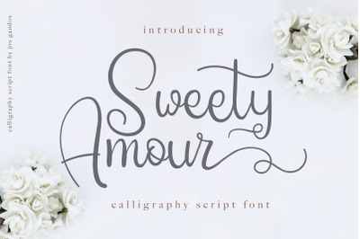 Sweety Amour Calligraphy Font