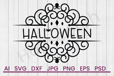 Decorative Halloween - SVG File, DXF File