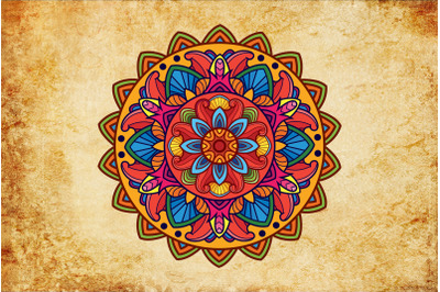 Vintage mandala art. Mandala art SVG fine cutting with circular floral