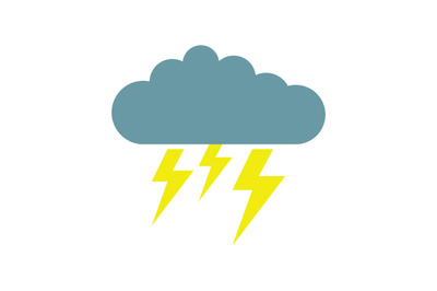 cloud icon with lightning