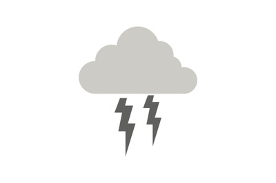 Cloud icon with lightning bolt