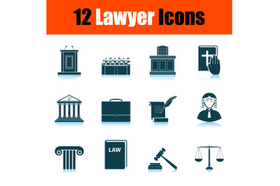 Lawyer Icon Set