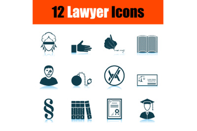 Lawyer Icon Set