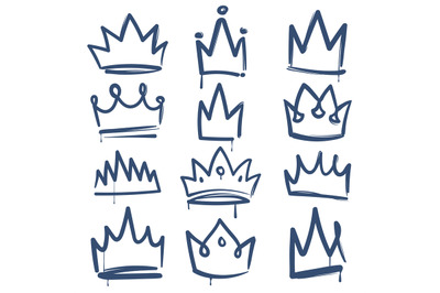 Sketch crown. Queen king crowns tiara luxury royal diadem imperial cor