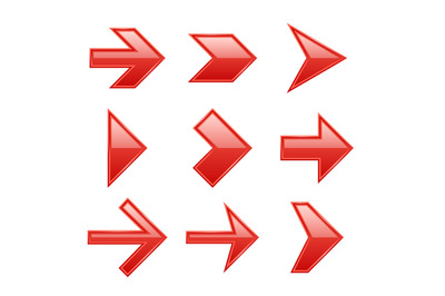 Arrows set. Arrow icons down direction up pointer sign next right left