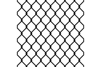 Fence link pattern. Seamless chain texture black mesh wallpaper securi