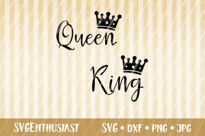 Queen SVG, King SVG cut file