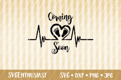 Coming soon SVG, Baby SVG cut file