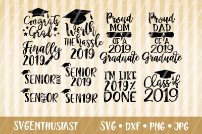 Graduation 2019 bundle SVG cut file