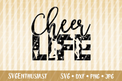Cheer Life SVG cut file, Cheerleader SVG